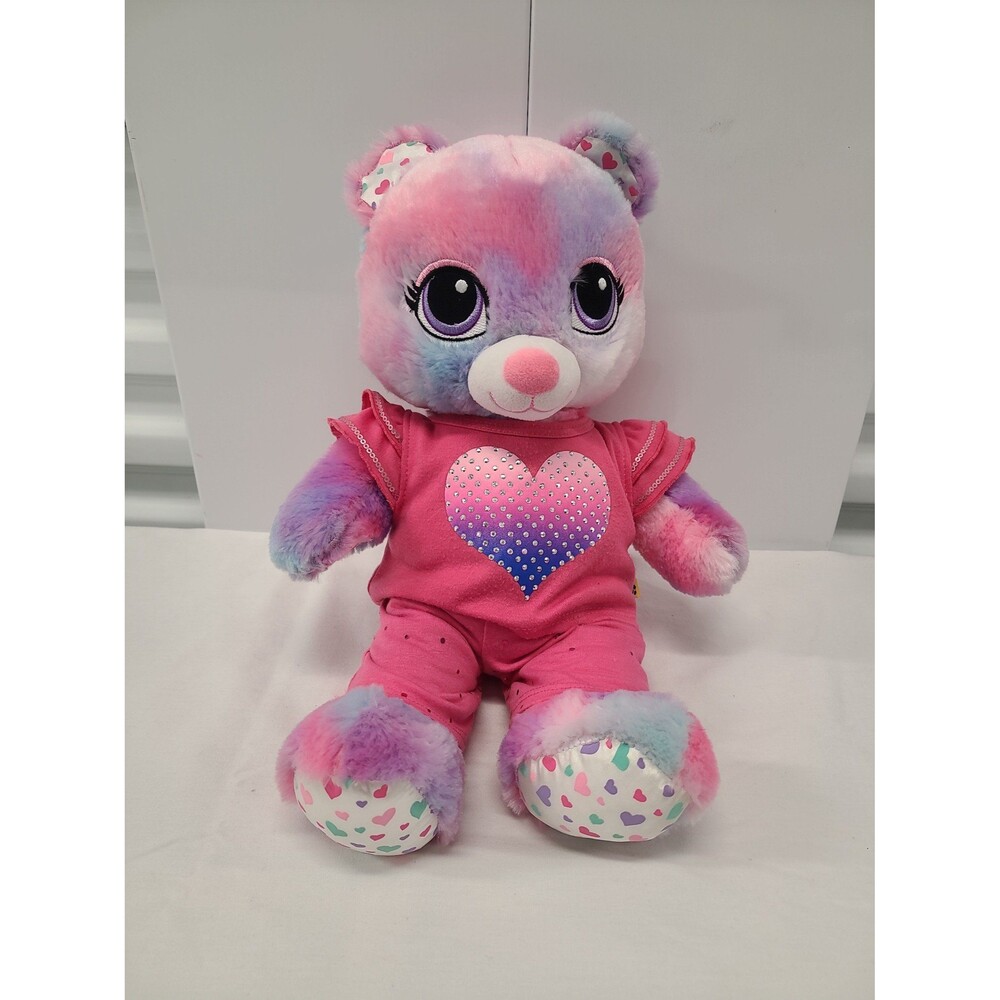Build-A-Bear Sweetheart Hugs Scent Swirl Multicolor Plush Bear With Outfit